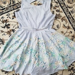 LC Lauren Conrad A Line Floral Dress